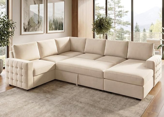 HONBAY Sectional Sleeper Sofa by HONBAY