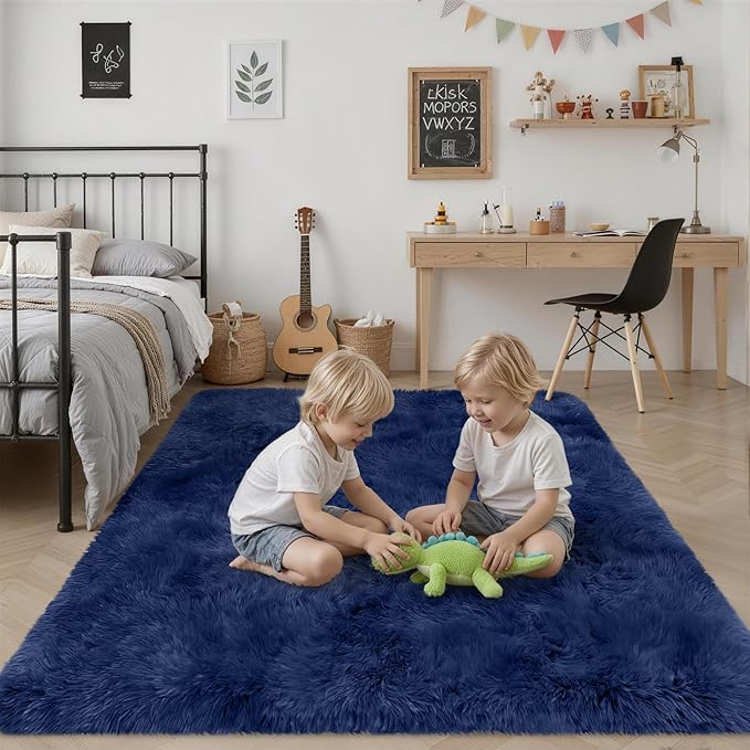 8x10 Area Rugs for Living Room Bedroom: Ultra Soft Fluffy Shag Rug Upgrade - Image 7
