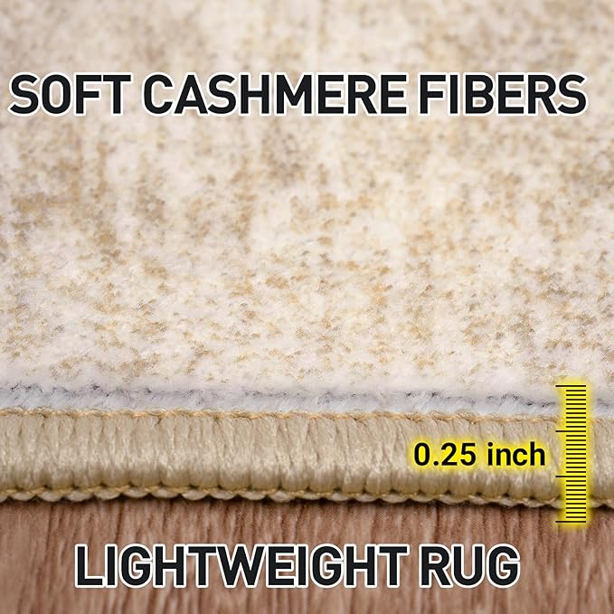 10x14 Area Rugs Washable Rug: Modern Abstract Living Room Rug Soft Anti-Skid - Image 6