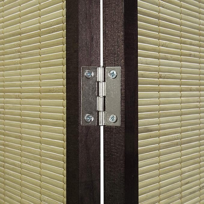 MyGift Decorative 6-Panel Folding Room Divider Bamboo Screen - Image 7