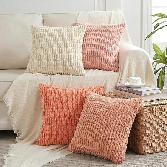 Fancy Homi 4 Packs Decorative Throw Pillow Covers by Fancy+Homi