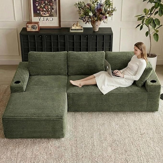 104" Cloud Sectional Couch L-Shaped by ODUWA