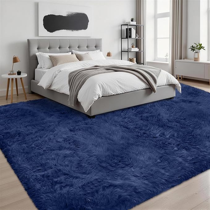 8x10 Area Rugs for Living Room Bedroom: Ultra Soft Fluffy Shag Rug Upgrade - Image 3