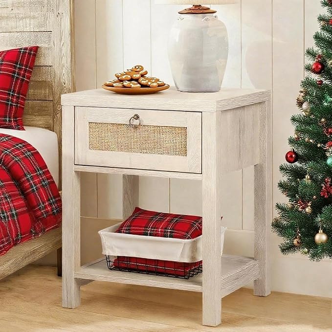 VOWNER Rattan Nightstands Set of 2 - Image 2