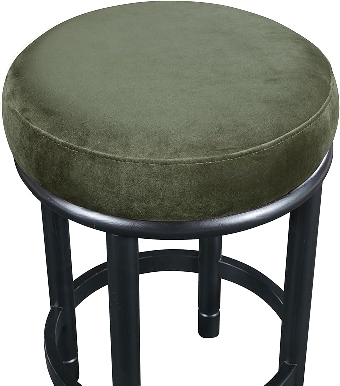 Meridian Furniture 977Green-C Monette Collection Art Deco Counter Stool - Image 5