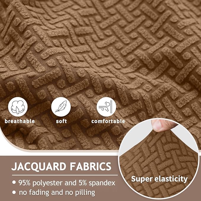 ALIECOM 100% Waterproof Recliner Sectional Couch Covers L Shape Stretch Corner - Image 5