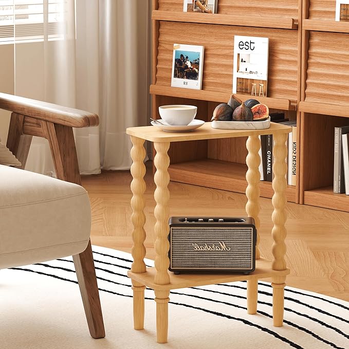 Veegle Narrow Side Table, Small End Table - Image 3