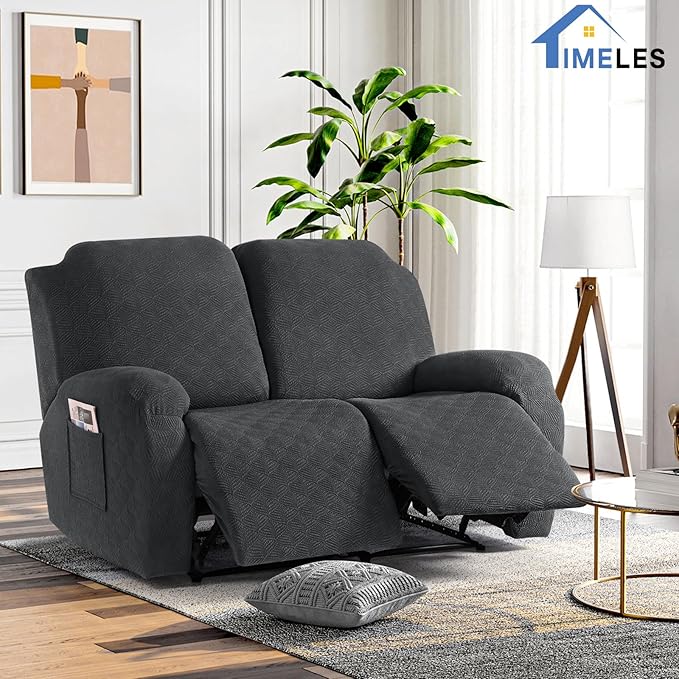 Timeles Extra Wide Recliner Loveseat Covers Oversized Reclining Couch Covers - Image 7