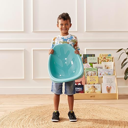 ECR4Kids Plastic Leaf Scoop Floor Rocker Seat, Classroom Furniture - Image 7