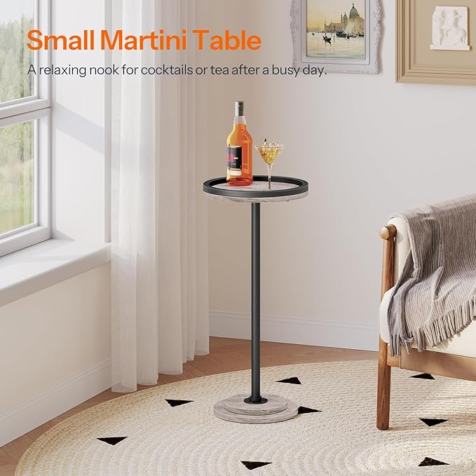 HOOBRO Small Round Side Tables, Drink Tables, Coffee Martini Tables - Image 6
