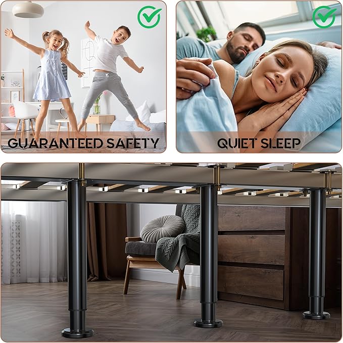 Adjustable Height Bed Frame Support Leg, Metal Bed Frame Support Legs - Image 4