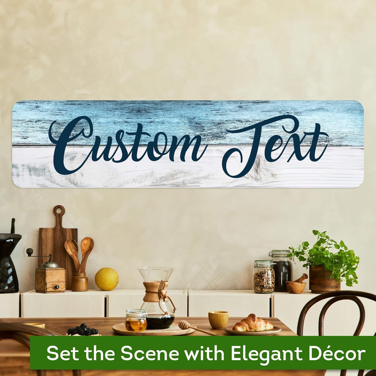 Custom Sign, Custom Street Sign, 11 Font Colors, 13 Font Styles, 4 Hole Options, 22 Sizes, 12x48 Inches, Rust Free DiBound, Fade Resistant, Made in USA by My Sign Center (Coastal)