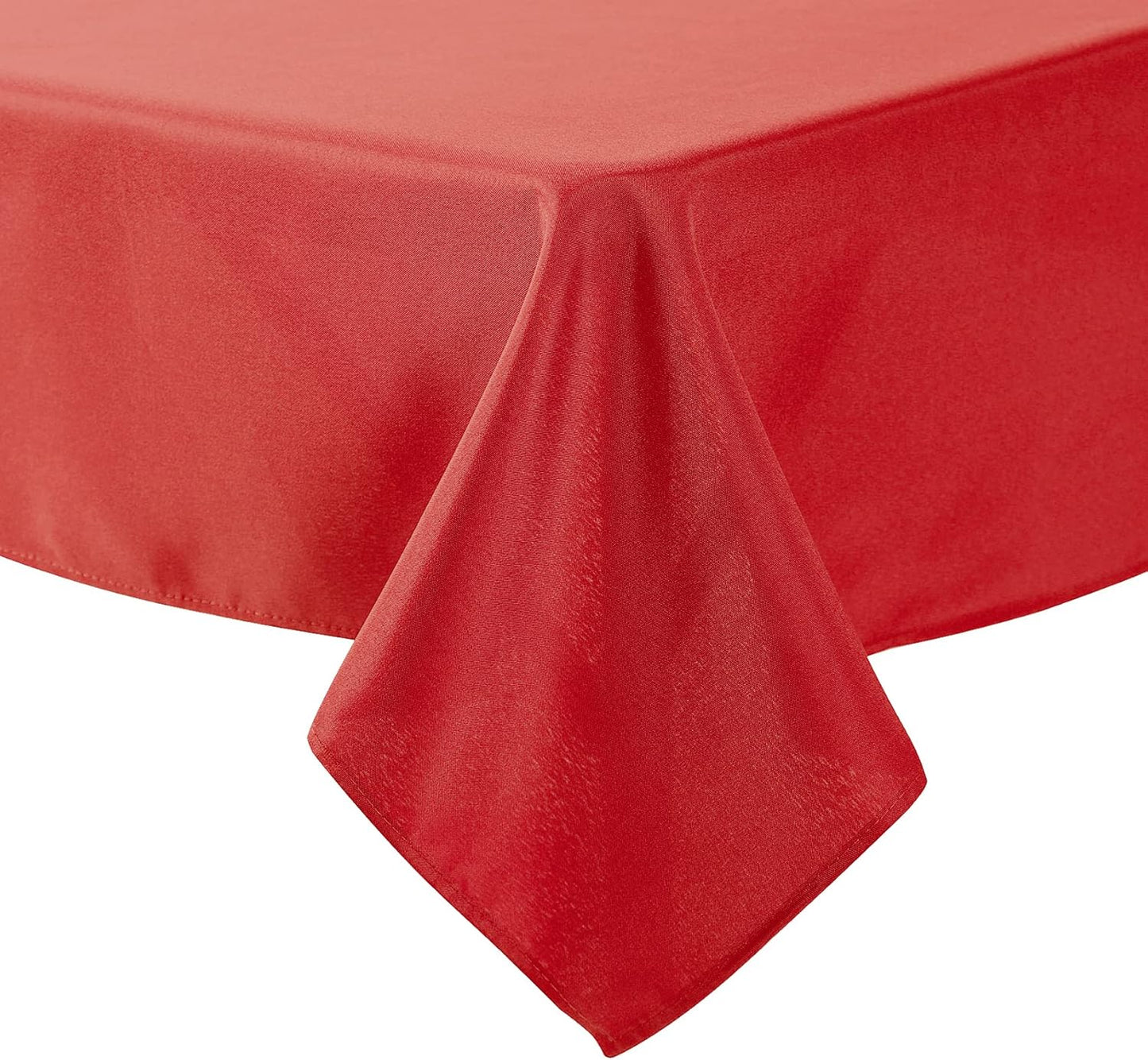 Cupuamon Square Tablecloth 70x70 inch Washable Polyester Fabric Table Cloth for Wedding Party Dining Banquet Decoration（70x70,Red）