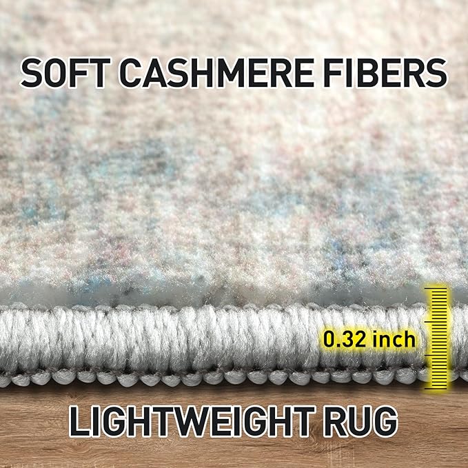 8x10 Area Rugs Washable Rug: Large Modern Abstract Living Room Rug Soft - Image 6