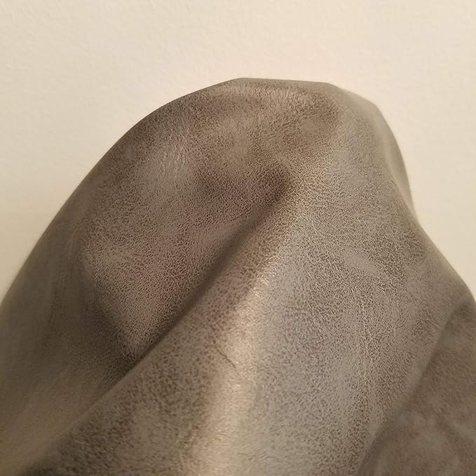 NAT Leathers | Dark Gray Soft Faux Vegan Leather Sheet PU Peta Approved Vegan | - Image 2