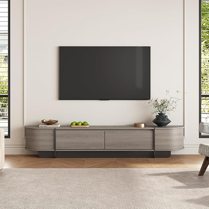 78.7'' Modern TV Stand for 55-85 Inch, Long Wooden TV Console - Image 5