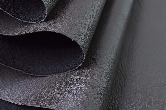 Wento Thick 3 Yard Faux Leather Fabric Soft Skin Grain PU Leather - Image 3