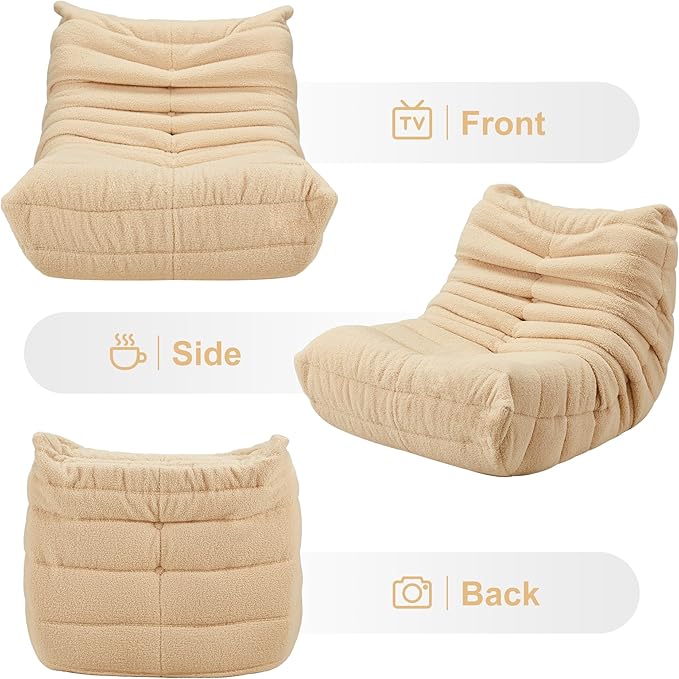 Bean Bag Chairs for Adults Giant Bean Bag Chair Memory Foam BeanBag Chair Bean - Image 8