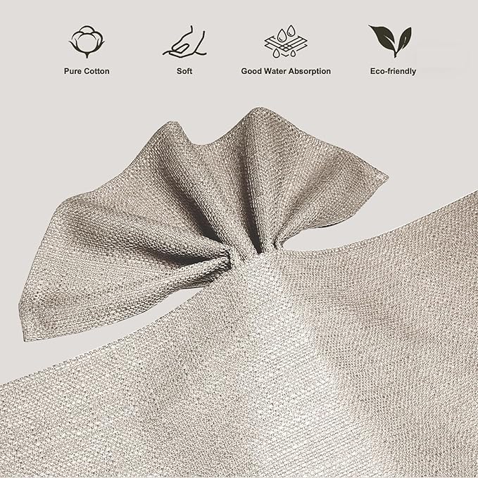 BALCONY & FALCON Cloth Napkins Set of 12 Washable Linen Napkins Absorbent - Image 2
