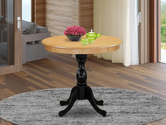 East West Furniture AMT-OBL-TP Antique Kitchen Dining Table - Image 2