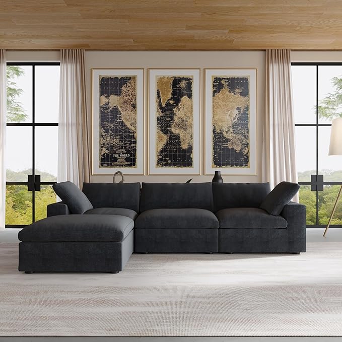 JACH L-Shaped Cloud Sectional Couches - Image 6