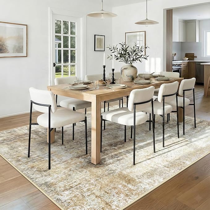RELEANY Washable Area Rugs 10'x14 Non-Slip Modern Abstract Soft - Image 3