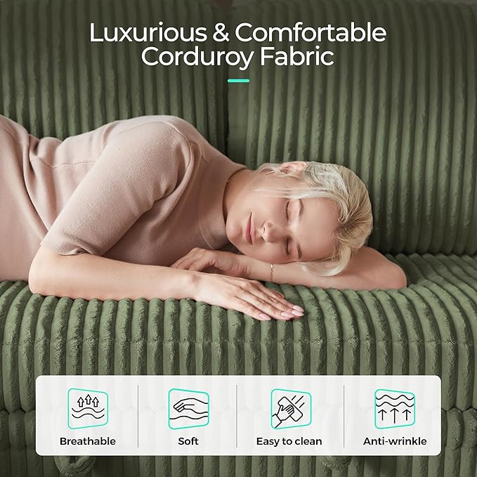 LINSY HOME Sectional Sleeper Sofa Pull Out Couches - Image 5
