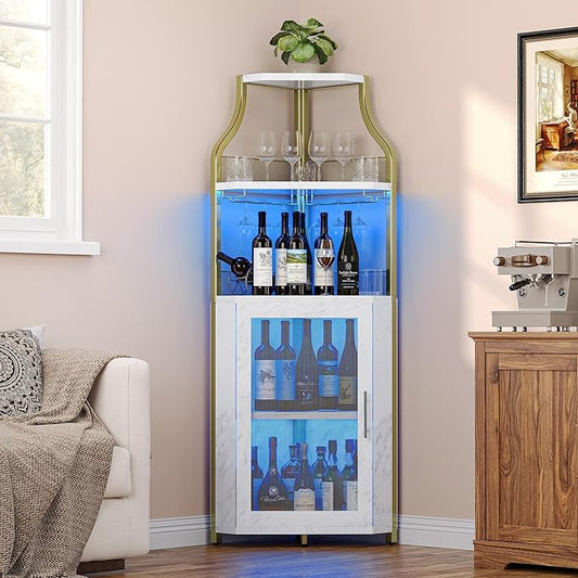GarveeHome Corner Bar Wine Cabinet by GarveeHome