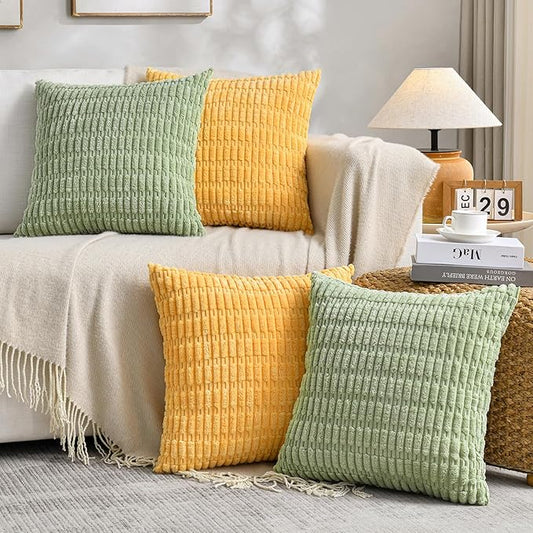 Fancy Homi 4 Packs Decorative Throw Pillow Covers by Fancy+Homi