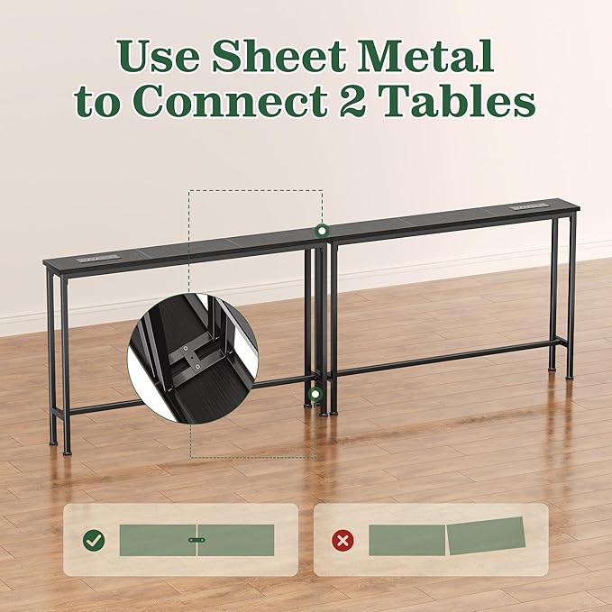 SUPERJARE 5.7 Inch Console Table - Image 8