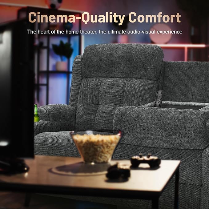 3-Seater Reclining Loveseat Sofa - Image 7
