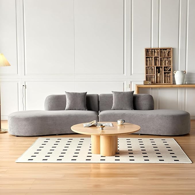 Container Furniture Direct 132" Curved Sofa by ContainerDirect