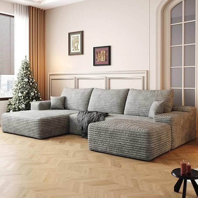 108" Sectional Couches for Living Room Cloud Couch Sofa - Image 6