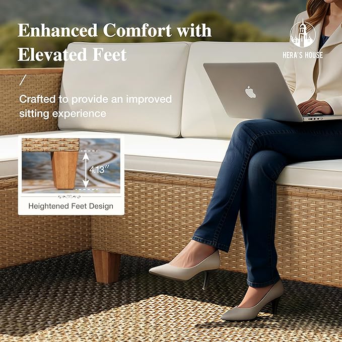 HERA'S HOUSE Small Patio Furniture Set - Image 6