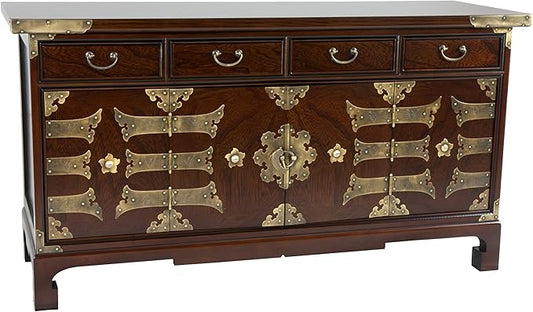Oriental Furniture Korean Antique Style Coffee Table Low Chest by RedLantern