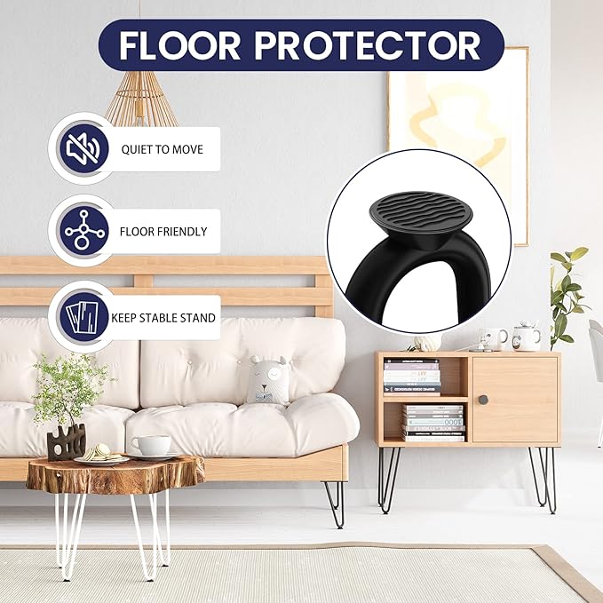SMARTSTANDARD 8 Inch Heavy Duty Hairpin Furniture Legs, Metal Home DIY Projects - Image 5