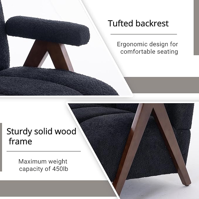 Mid Century Modern Accent Chair Loveseat Sofa - Image 5