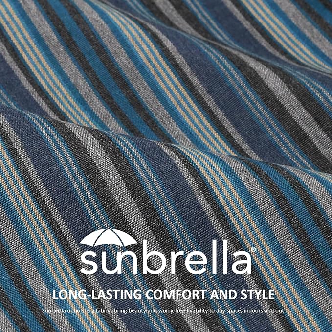 Unimatta Sunbrella Outdoor High Back Chair Cushion Seat Pads, 44 x 21 Inch - Image 2