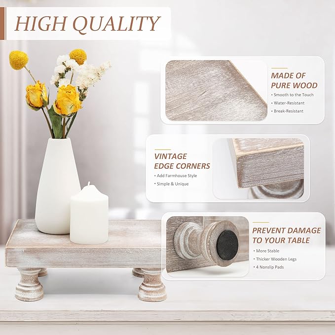 EOSAHR Farmhouse Riser for Room Decor : Decorative Pedestal Stand For Display - Image 8