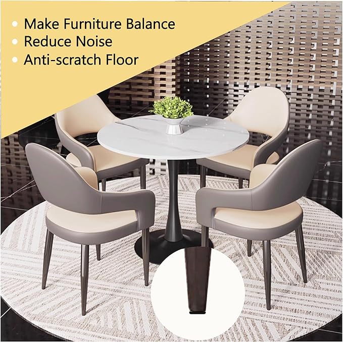 M6 Adjustable Furniture Levelers Table Feet Screw in Threaded, Screw on Chair - Image 3