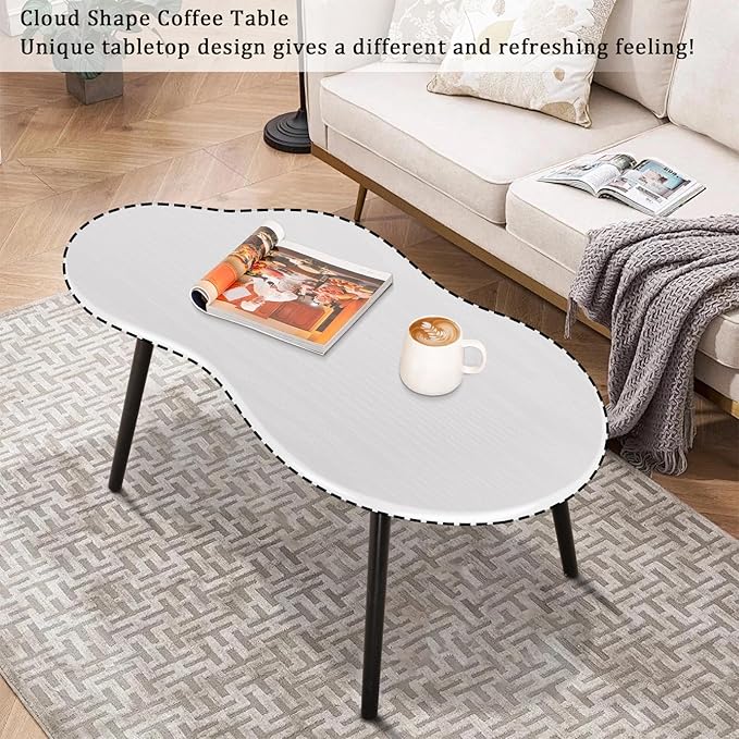 Small Coffee Table Cloud Shaped Irregular Center Table - Image 4