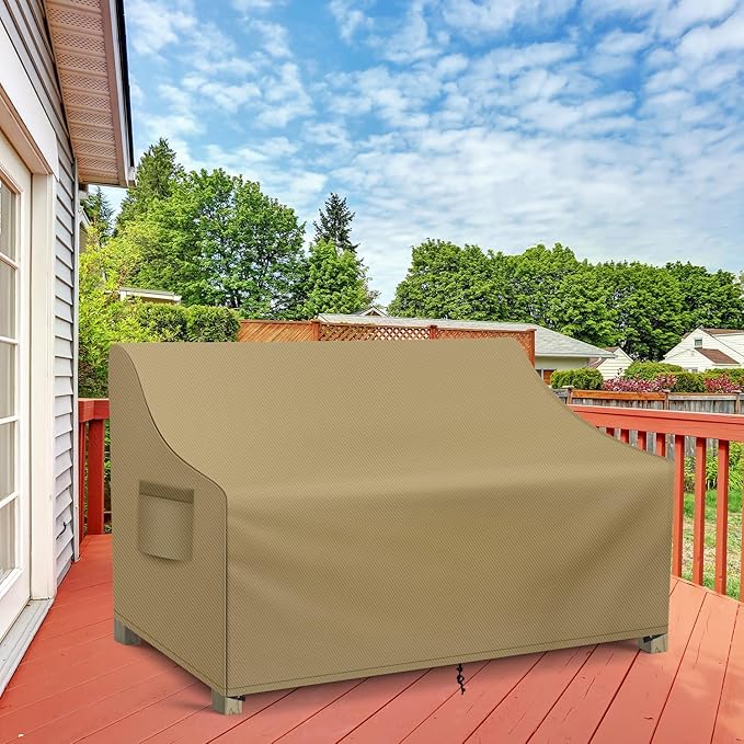 WLEAFJ Patio Sofa Cover Waterproof, 3-Seater Outdoor Sofa Cover, Heavy Duty - Image 7