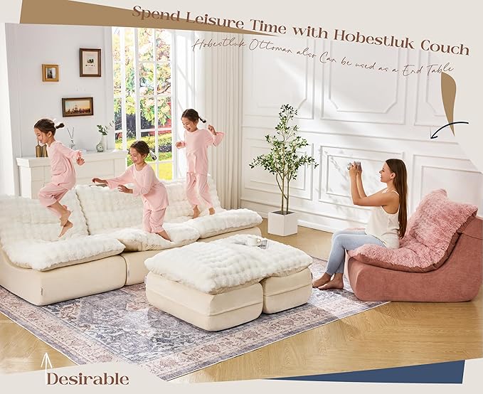 Hobestluk Sofa Couch Foam Sofa for Small Spaces Comfy Sofas - Image 6