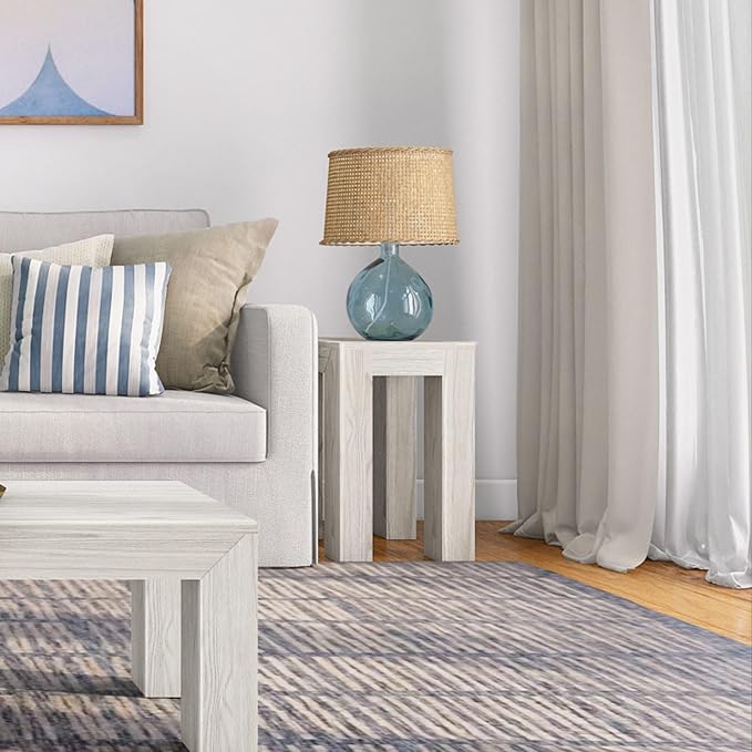Plank+Beam Modern Rectangular Side Table, Slim Side Table - Image 6