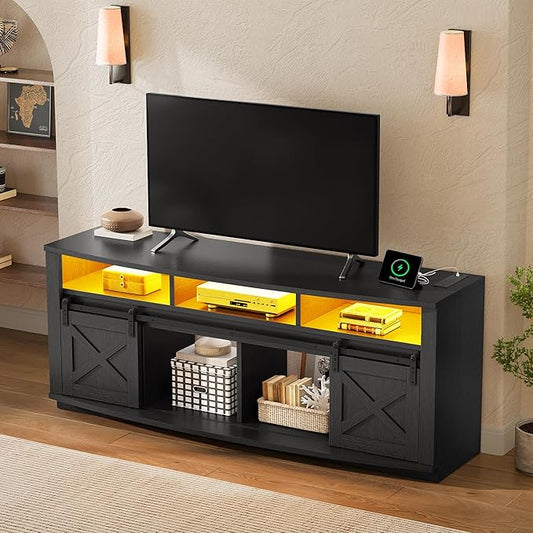 YITAHOME TV Stand for 75/80 Inch TV, Media Furniture TV Table by YITAHOME