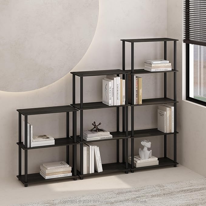 Furinno Turn-N-Tube Book Shelf, 4-Tier Bookshelf, Bookcase - Image 2