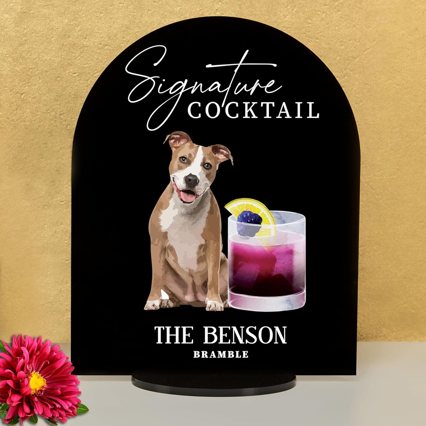Pet Signature Drink Wedding Signs