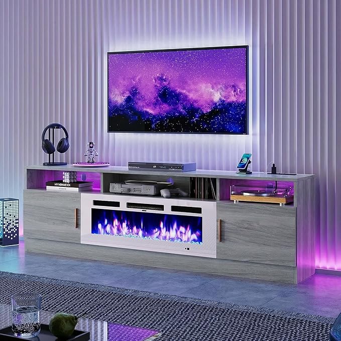 oneinmil 70" Fireplace TV Stand by oneinmil
