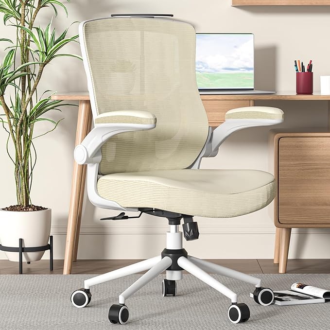 Office Chair for Long Hours & Lower Back Pain Relief – 4" Thick Molded Foam by QLTPLUS