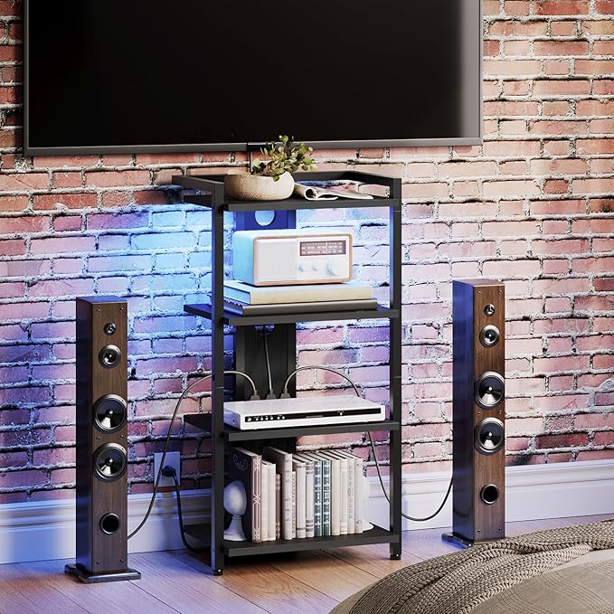 HOOBRO Game Console Shelf, 4-Tier Video Gaming Consoles Stand - Image 6